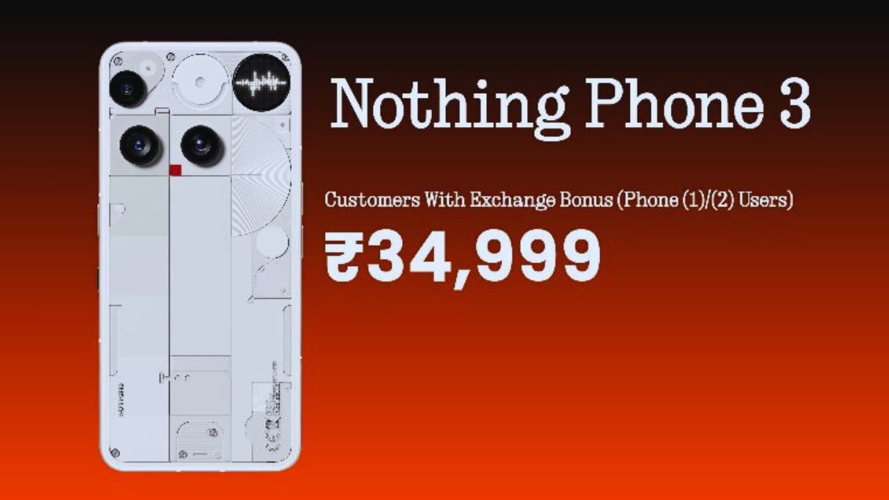आधे दाम पर खरीदें Flipkart Big Billion Days स्पेशल ऑफर सेल सरप्राइज, Nothing Phone 3, 16GB RAM वेरिएंट वाला
