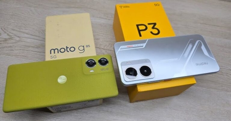 Realme P3X Vs Motorola G85 में भिड़ंत – Snapdragon 6s Gen 3 बनाम Dimensity 6400, शानदार कैमरा और डिस्प्ले के साथ कौन देगा बेहतर अनुभव?